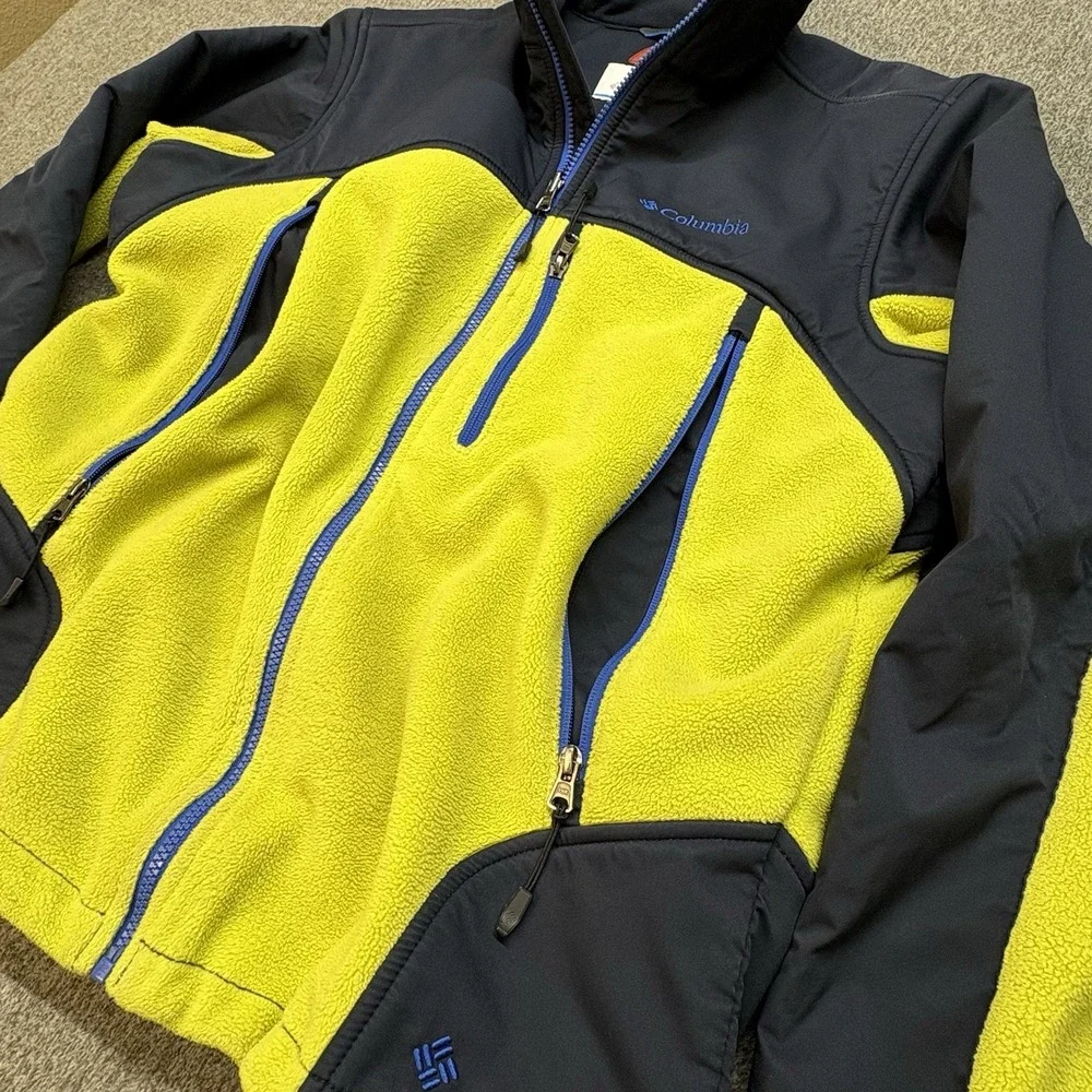 Columbia Jacket Omni WindBlock Omni Heat Men's Large Interchange Full Zip Fleece
